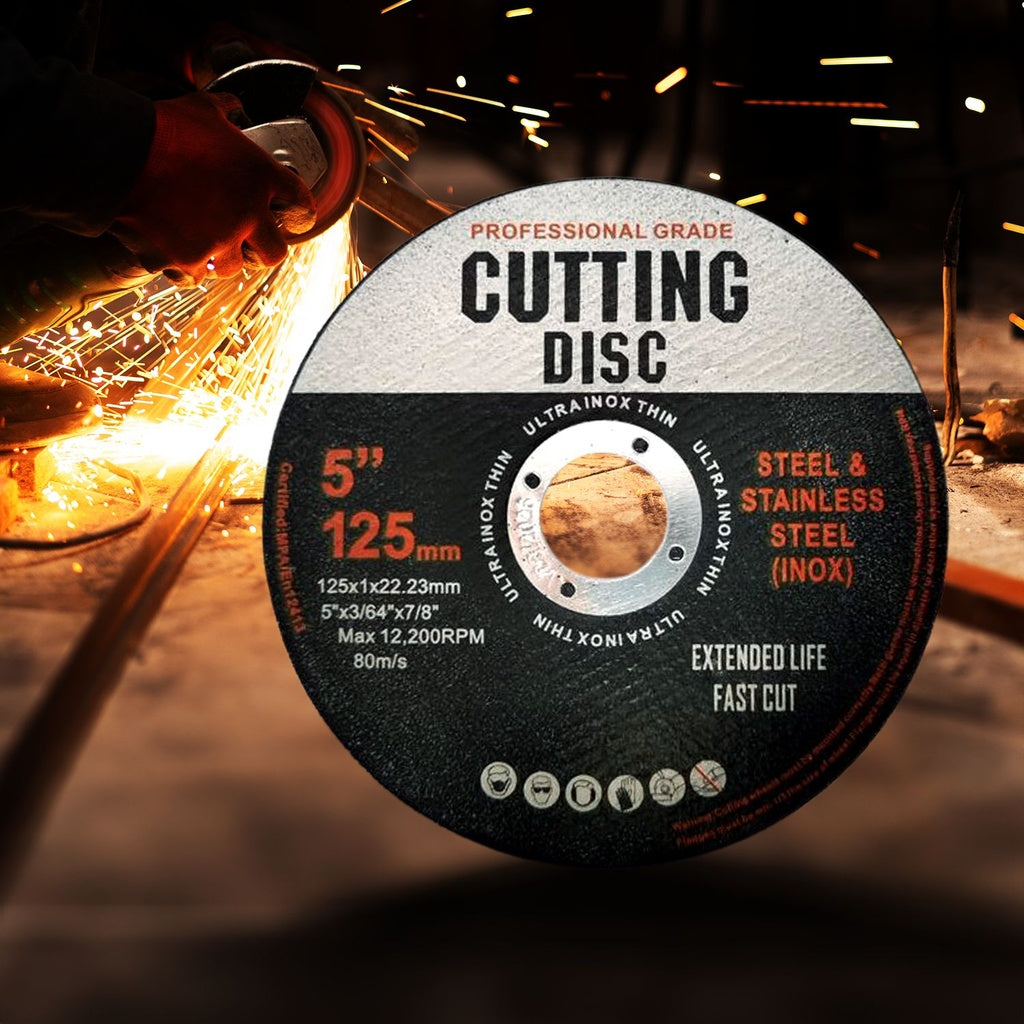 50 Pcs Cutting Wheel Discs 125mm (Black)