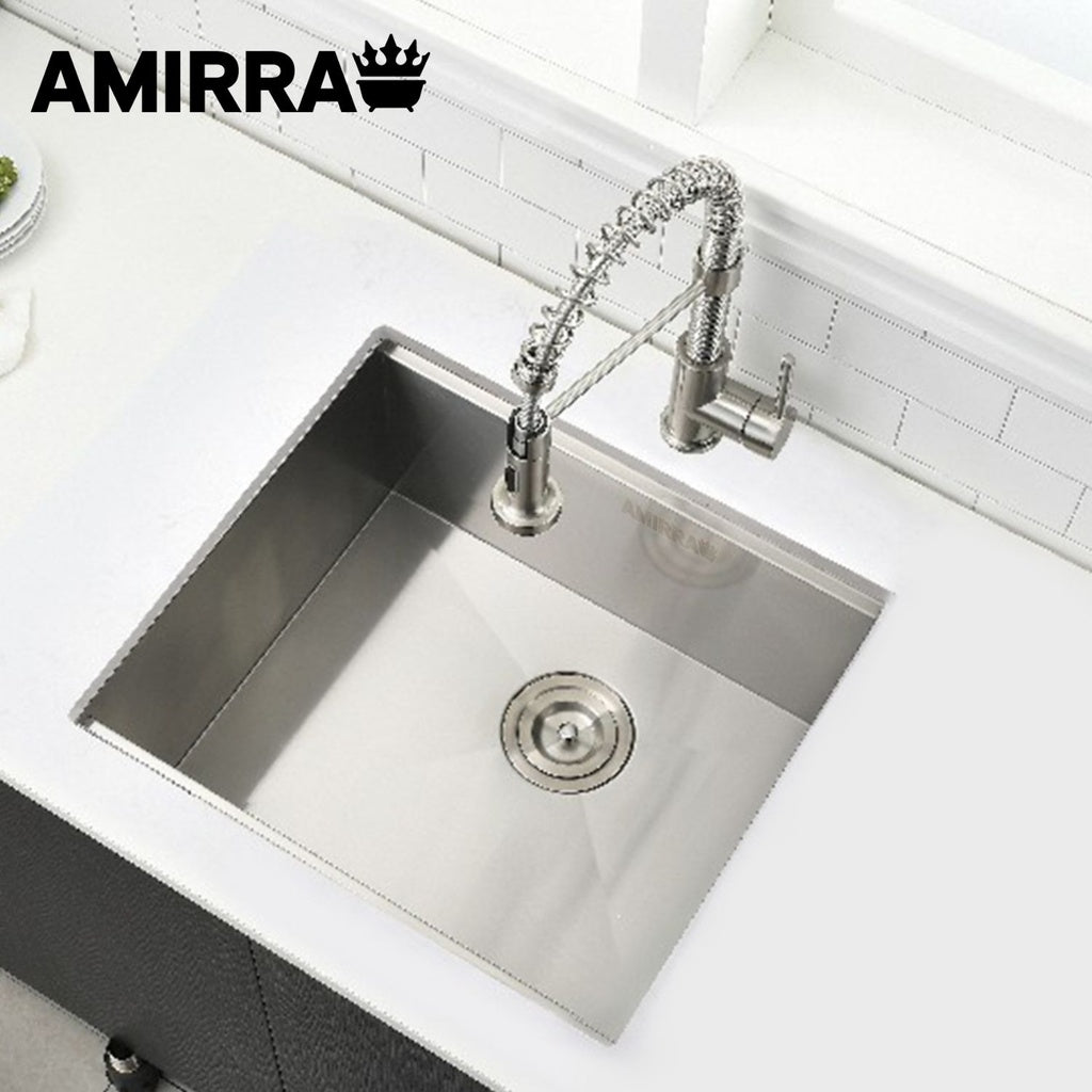 Kitchen Stainless Steel Sink 440mm x 440mm (Silver) AMR-KS-100-LH