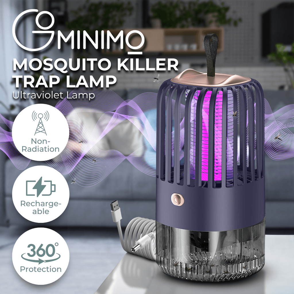 BG-005 Mini Mosquito Lamp Rechargeable 2000mah (Blue)