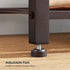 ALINRU Coat Rack 3-in-1 Hall Tree Rustic Brown and Bronze