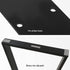 2x Rectangle Iron Table Legs 71cm(H) x 65cm(L) - (Black)