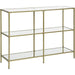 3 Tier Console Table with Tempered Glass Top