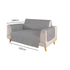 Pet Sofa Cover 2 Seat (Grey)