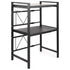 Microwave Oven Rack 3 Tier Adjustable Length and Height Black