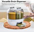 6 in 1 Rotating 360° Grain Dispenser with Lid White