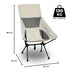 Camping Folding Chair with Storage Bag (Beige)