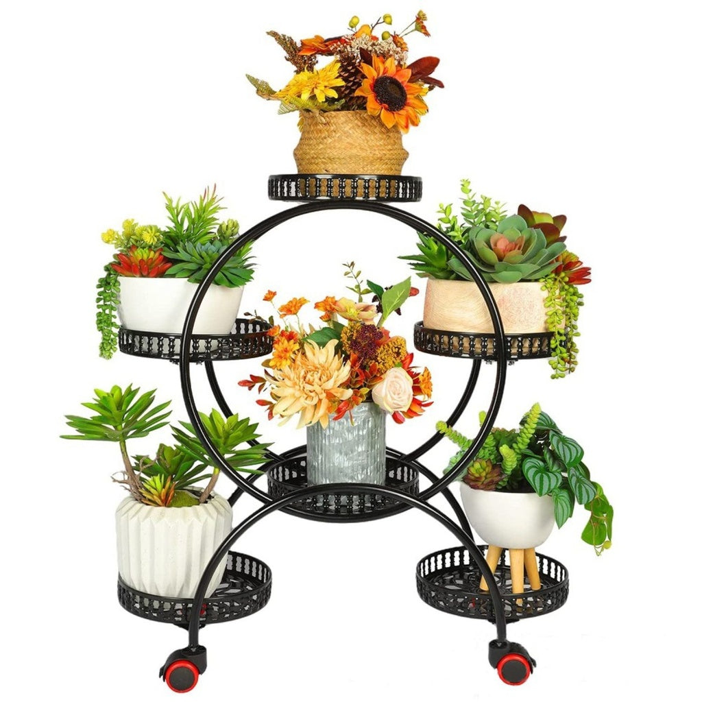 Indoor Outdoor Flower Holder Stand Shelf Display Multiple Flower Pot