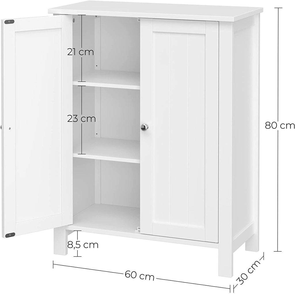 Floor Cabinet with 2 Doors White