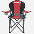 Folding Camping Chair with Bottle Holder Red and Black