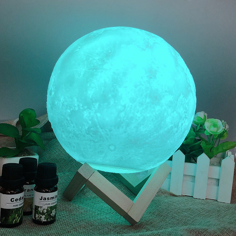 Multi-Colored Moon Lamp 12cm