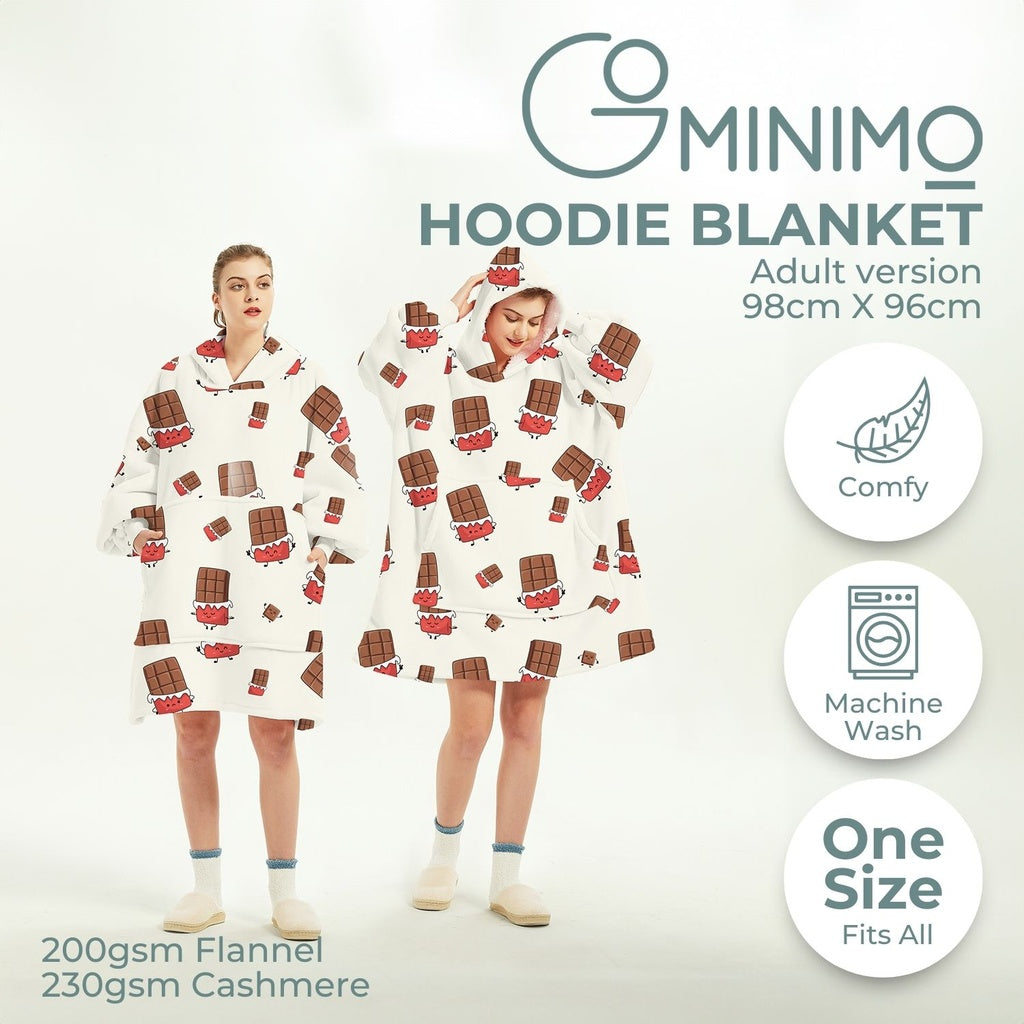 GOMINIMO Hoodie Blanket (Adult Chocolate)