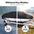 14-16 FT Waterproof Boat Cover Black