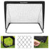 Set of 2 Portable Soccer Net 120cm Black