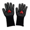 BBQ Grill Gloves 35cm With Non-Slip Silicone, and Long Arm Protection