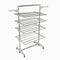 Laundry Drying Rack 4 Tier, Adjustable and Foldable Clothing Rack,  White