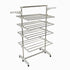 Laundry Drying Rack 4 Tier, Adjustable and Foldable Clothing Rack,  White