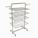 Laundry Drying Rack 4 Tier, Adjustable and Foldable Clothing Rack,  White