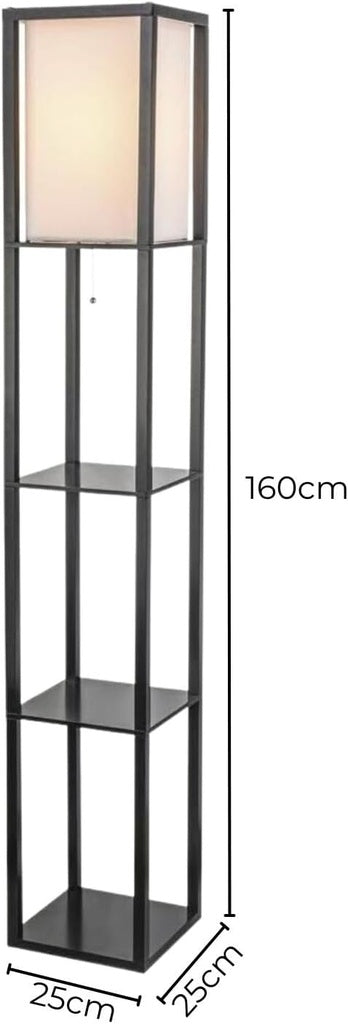 Floor Vintage Lamp Shelf 160CM (Black) EK-FLS-100-MY