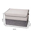 2 Pack 29L Foldable Storage Organizers Gray and Beige