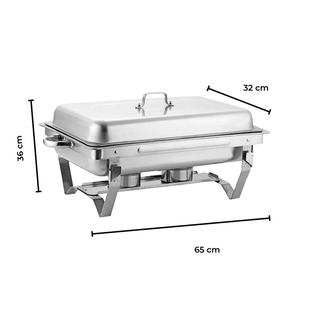 9L Chafing Dish Multifunctional Stainless Steel Food Buffet Warmer Pan 3x 3L