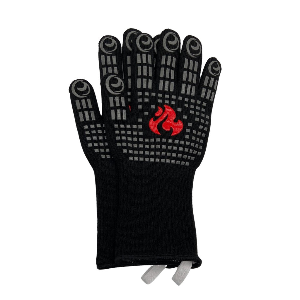BBQ Grill Gloves 35cm With Non-Slip Silicone, and Long Arm Protection