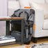 Dog Kennel Transport Box Folding Fabric Pet Carrier 60cm Grey