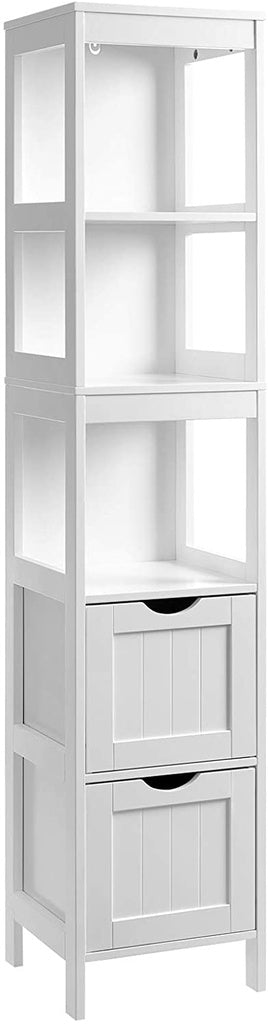 Floor Cabinet with Shelves and Drawers