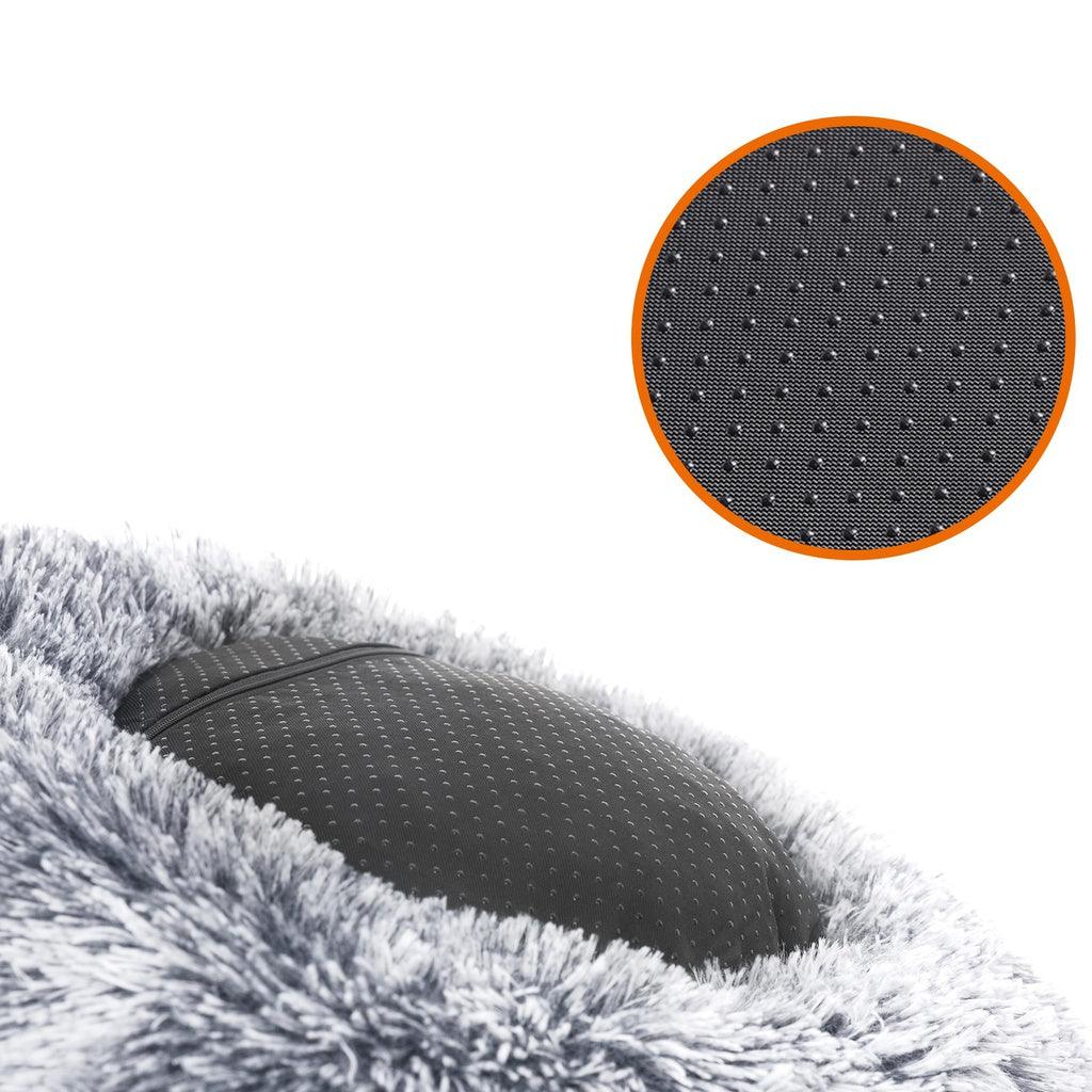 50cm Dog Bed with Removable Washable Cover Grey