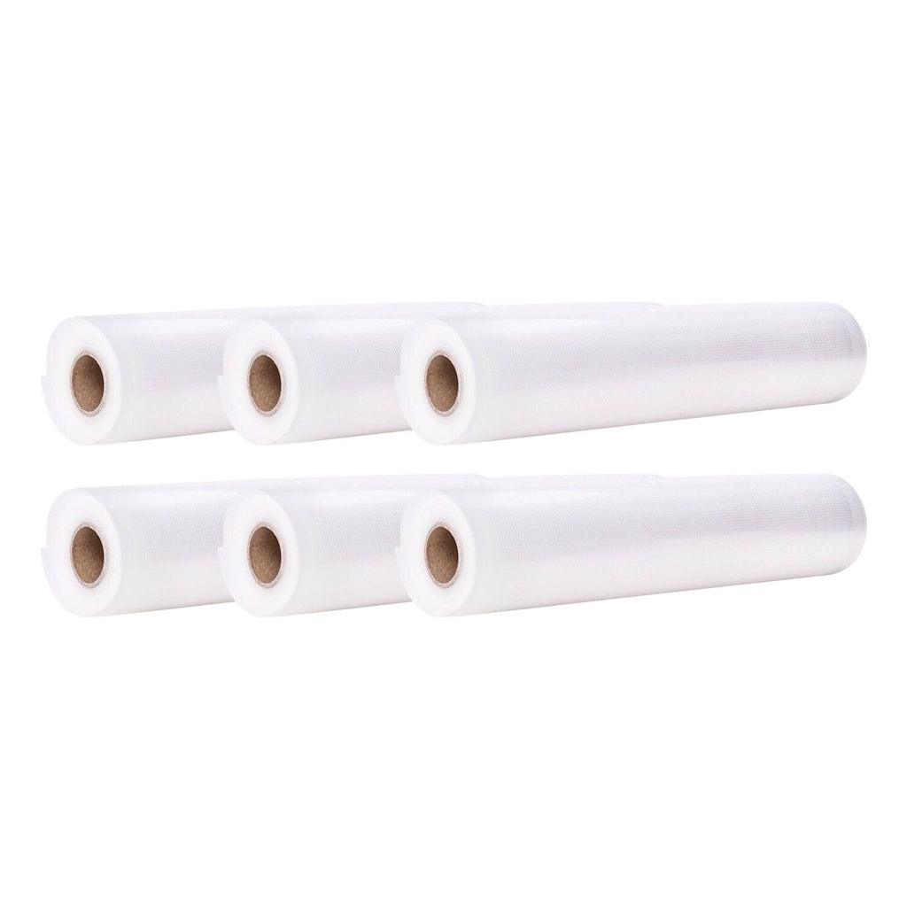 6 Pack Vacuum Food Sealer Rolls 28cm x 6m