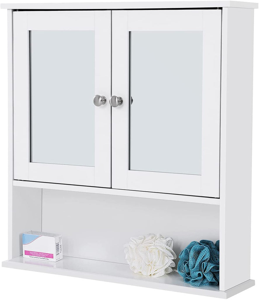 Wall Cabinet with 2 Mirror Doors