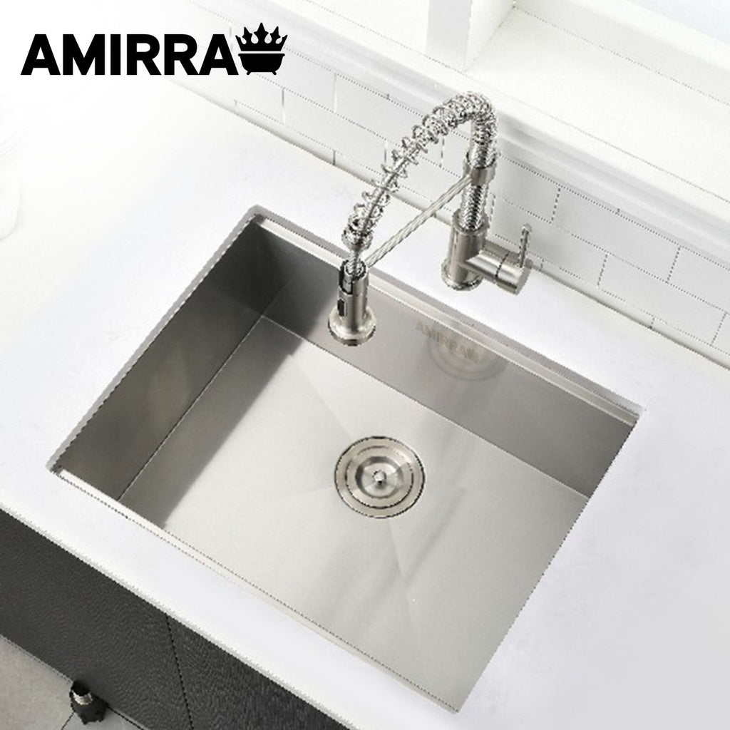 Kitchen Stainless Steel Sink 440mm x 340mm with Nano Coating (Silver Black) AMR-KS-103-LH