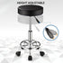 Round Salon Stool with Adjustable Height (Black) EK-SS-100-YB