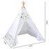 Kids Teepee Tent with Side Window and Carry Case - White Forest