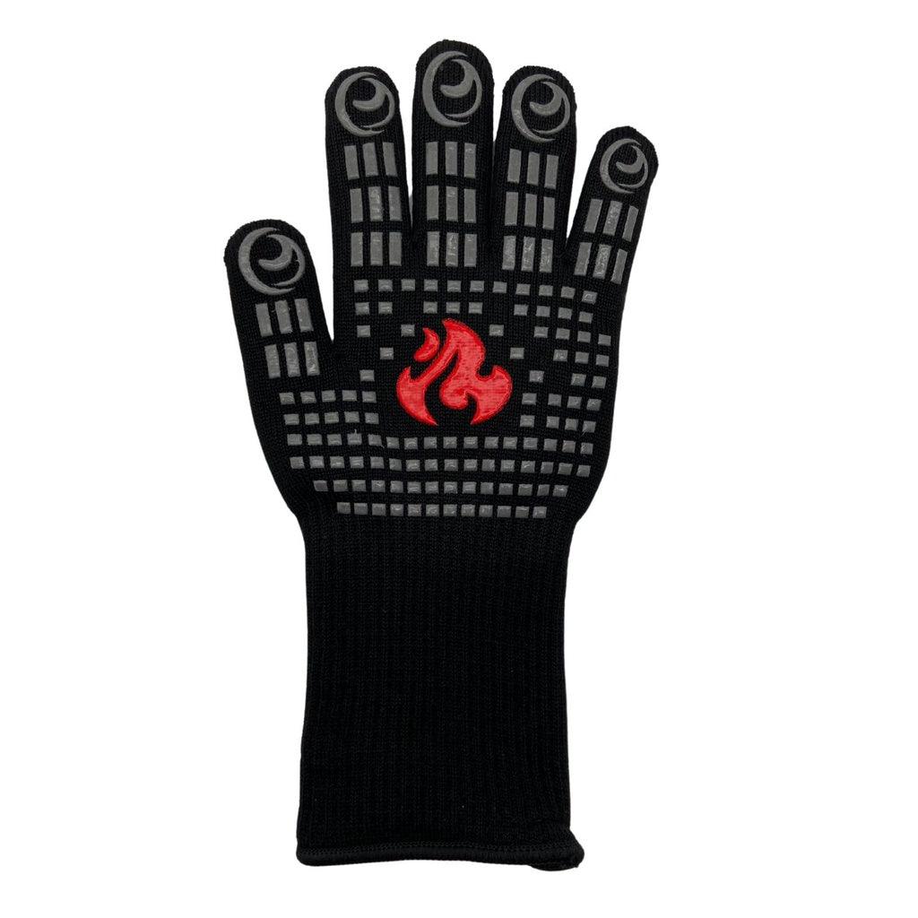 BBQ Grill Gloves 35cm With Non-Slip Silicone, and Long Arm Protection