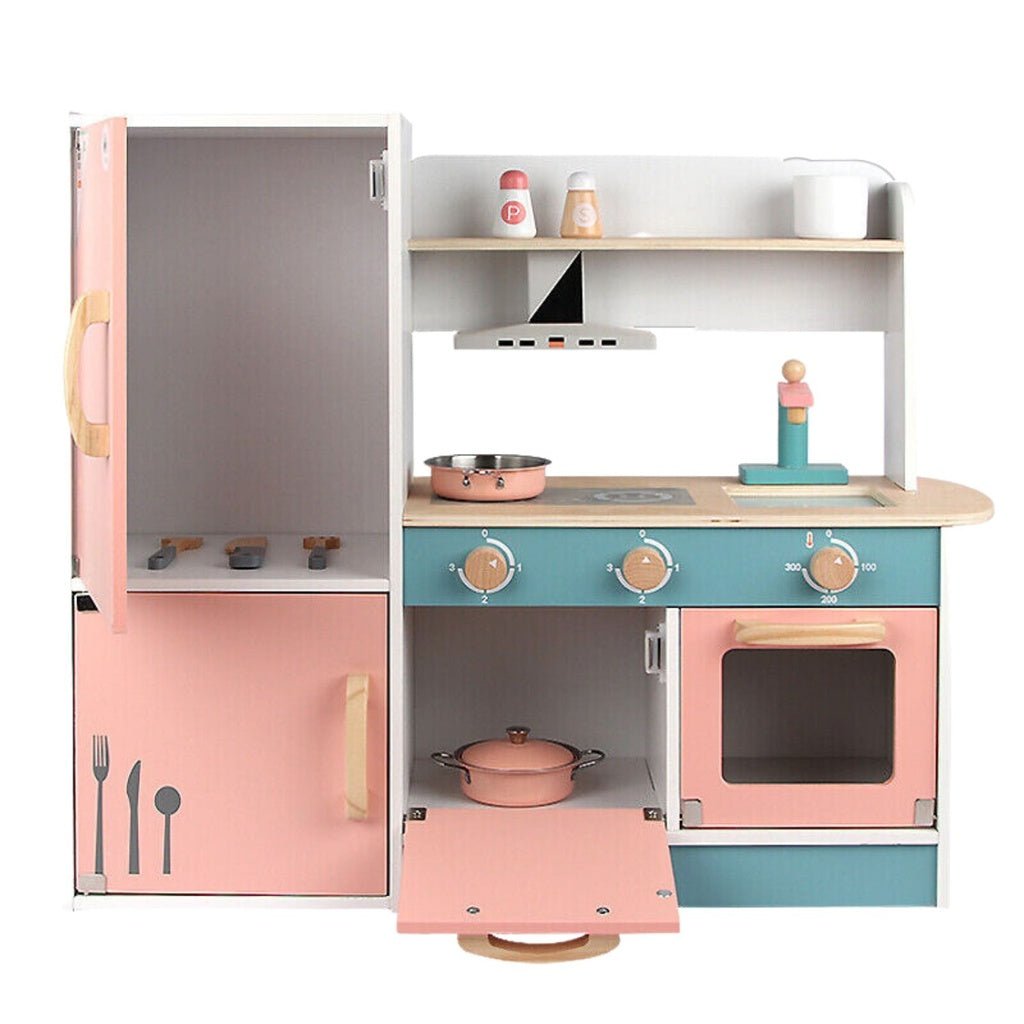 Wooden Kitchen Playset for Kids (Refrigerator Kitchen Set) EK-KP-105-MS