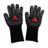 BBQ Grill Gloves 35cm With Non-Slip Silicone, and Long Arm Protection