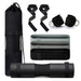 Barbell Squat Pad set,2 Safety Straps, 3 Hip Resistance Bands, 2 Lifting Strap, Barbell Pad and Bag (Black)