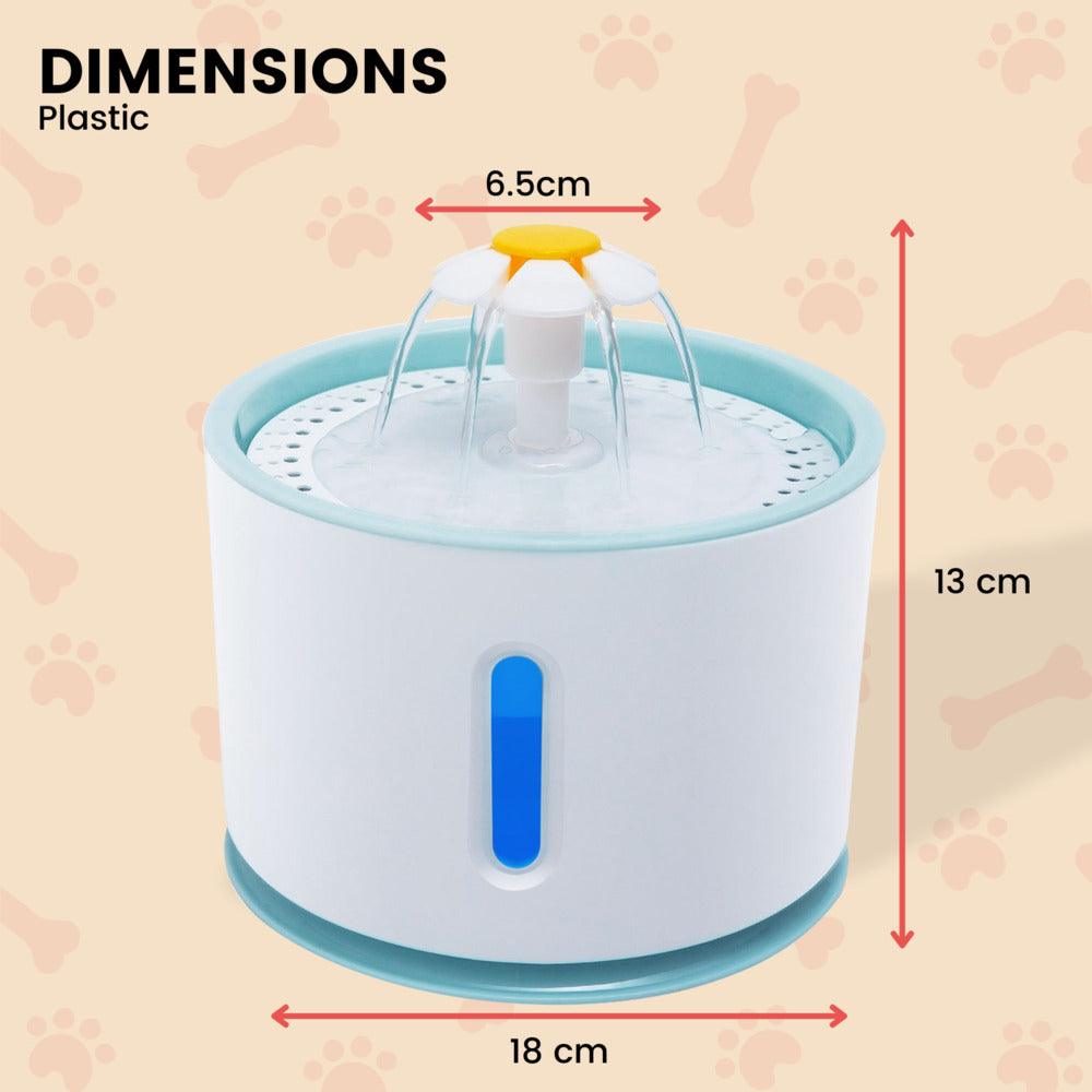 2.4L Automatic Water Fountain Drinking Dispenser And Filter Blue