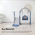 Kids Slide and Swing Set with Basketball Hoop (blue Dinosaur)