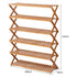6 Tier Foldable Bamboo Shoe Rack