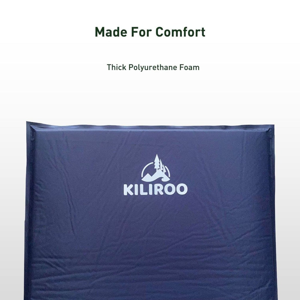 Inflating Camping Mat - Navy Blue