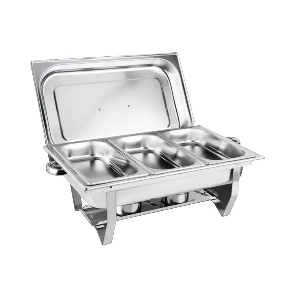 9L Chafing Dish Multifunctional Stainless Steel Food Buffet Warmer Pan 3x 3L