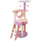 101cm Galaxy Plush Cat Condo Cat Tree Pink Purple