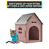 Wooden Pet House Without Door (XL Blue)