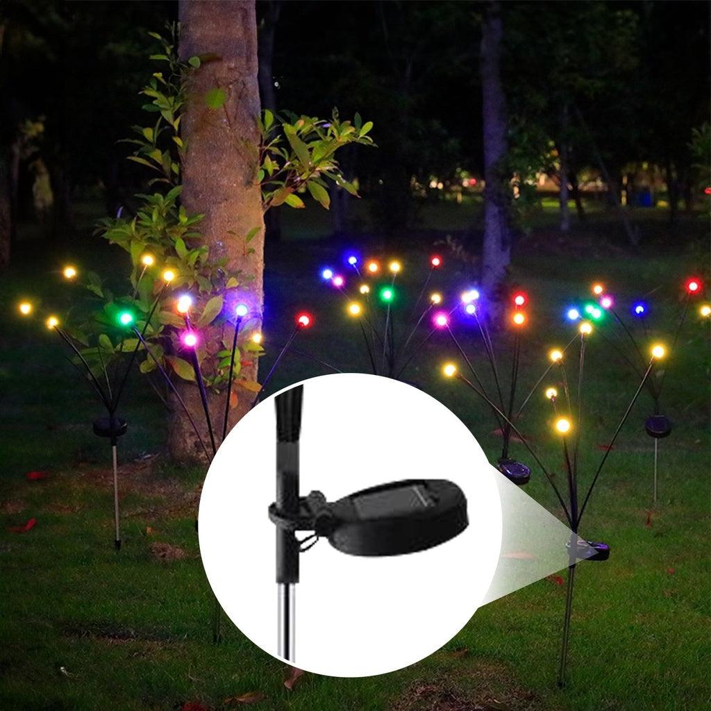 3 Pieces Solar Powered Firefly Lights (Color Light)