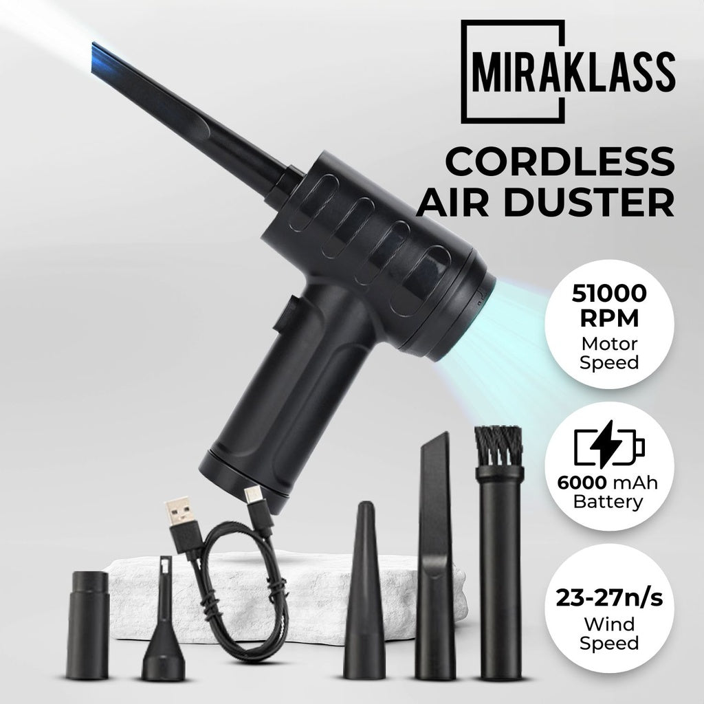 51000RPM Cordless Compressed Air Duster Laptop PC Dust Cleaning Blower