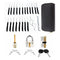 34 Pcs Lock Picking Kit with 3 Transparent Practice Training Padlocks 6 Keys and a Carrying Bag (Black) GO-LPK-100-RYT