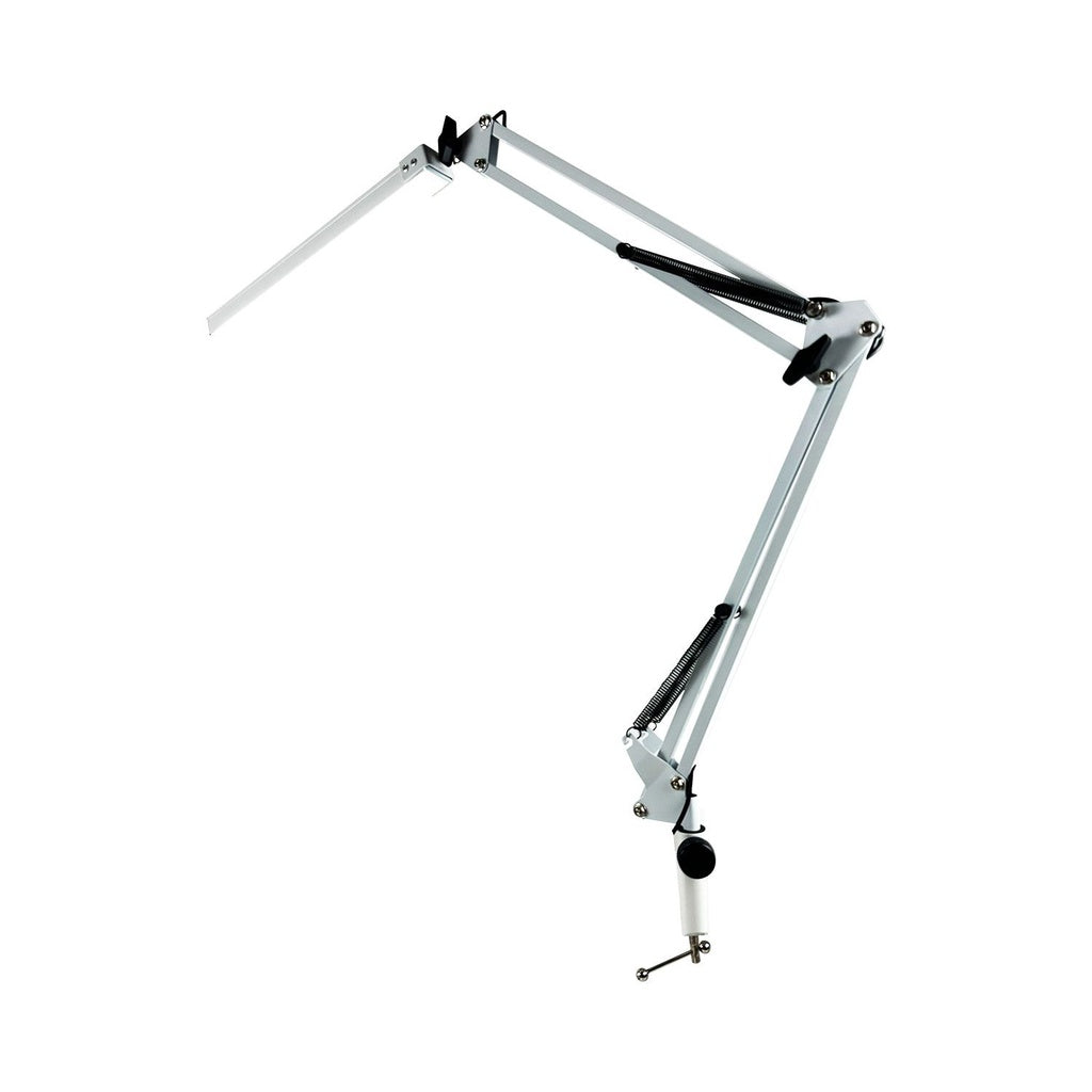 LED Swing Arm Desk Lamp with Clamp (White)