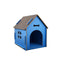 Wooden Pet House Without Door (XL Blue)