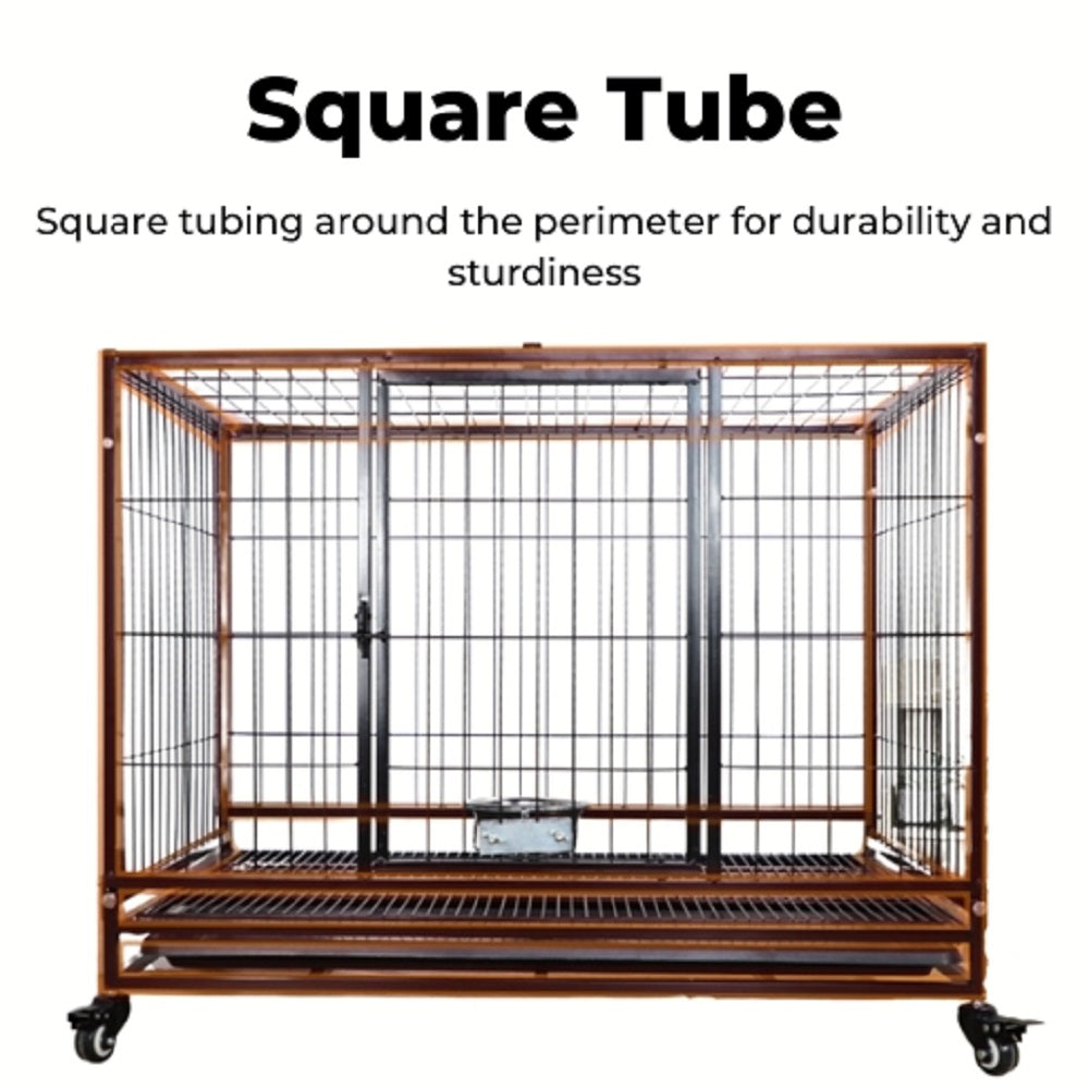 Dog Cage 38" (with wheels)